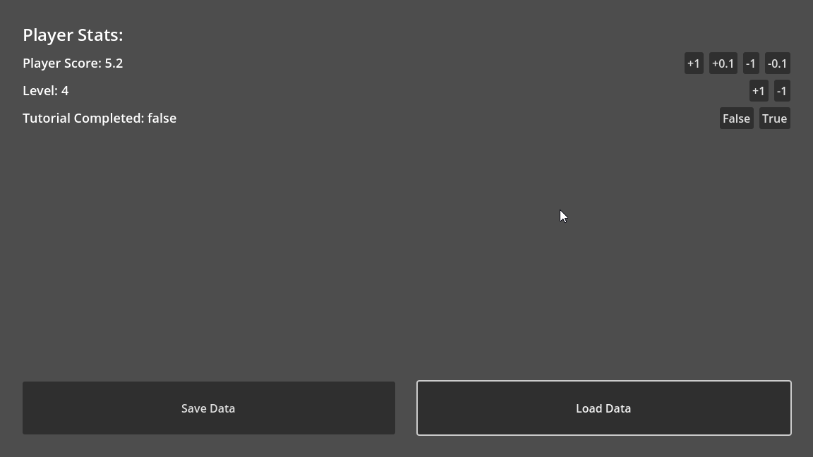 GIF Showcase of Save and Load