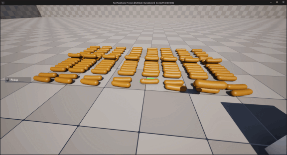 Unreal Engine Pickupable Items