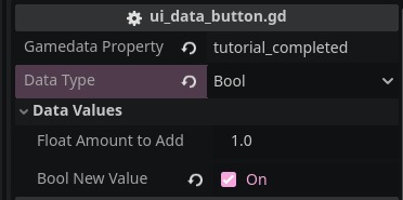 Example of Tutorial Set True Button
