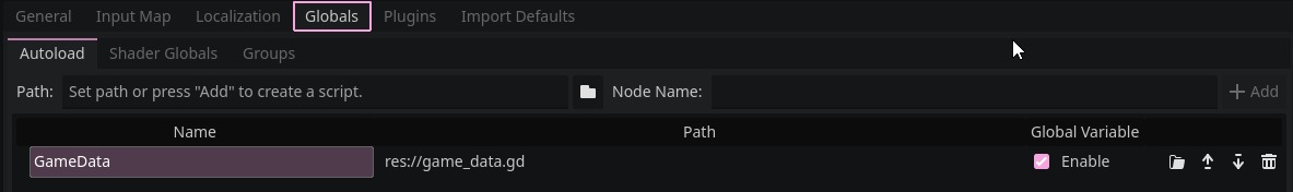 GameData Autoload