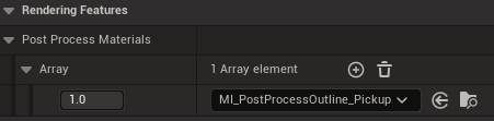 Adding material to post process volume in engine